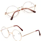 Новинка 2021, круглые металлические очки для чтения унисекс светильник полимерные увеличительные очки, Уход За Зрением, диоптрии + 1,00  + 4,0