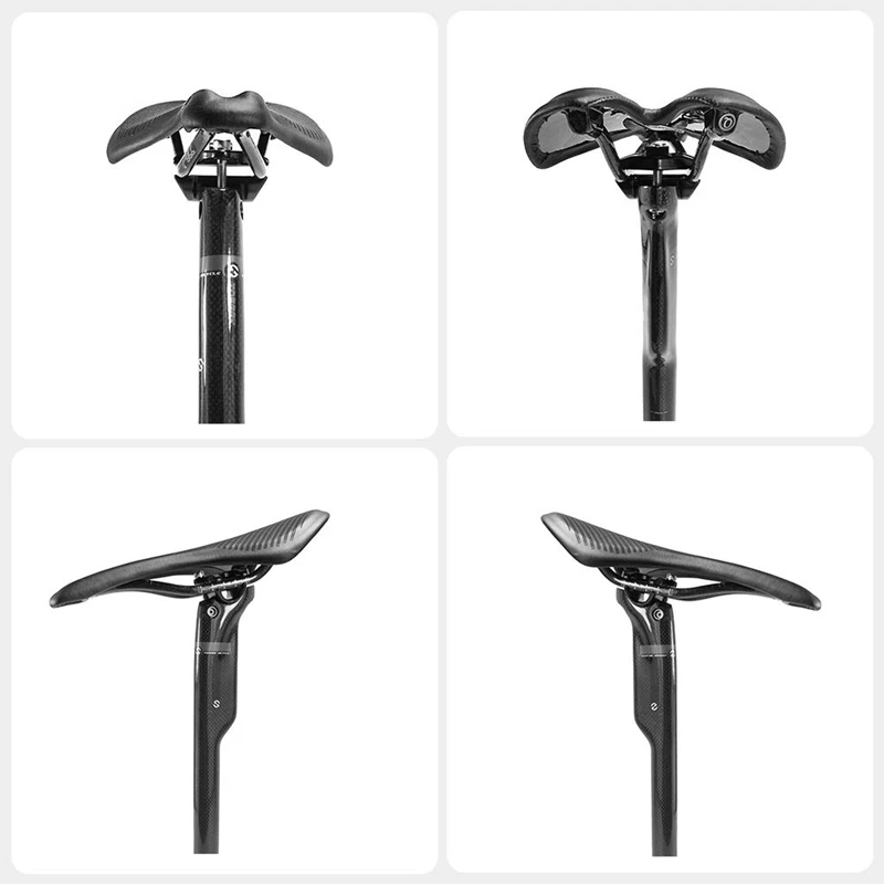 

Toseek Bike Seat Comfortable Lightweight Carbon Bicycle Saddle Cushion With Leather Cover For Road Bike And Mountain Bike