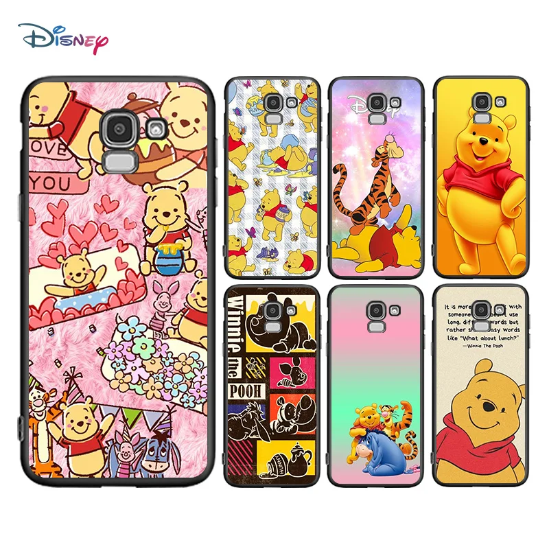

Disney Cartoon Animation Pooh Bear For Samsung Galaxy J2 J3 J4 Core J5 J6 J7 J8 Prime Duo Plus TPU Silicone Black Phone Case