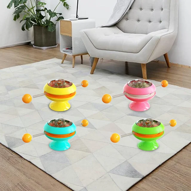 cat funny catnip ball pet Rattle Swing ball sucker fixed cat toy Turntable Multifunctional funny cat stick safe non-toxic