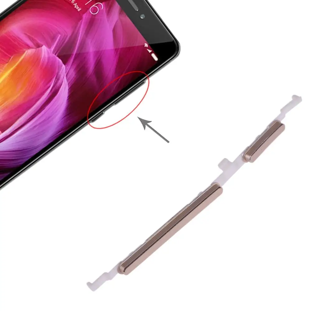 Кнопка питания и кнопка регулировки громкости для Xiaomi Redmi Note 4 боковые клавиши