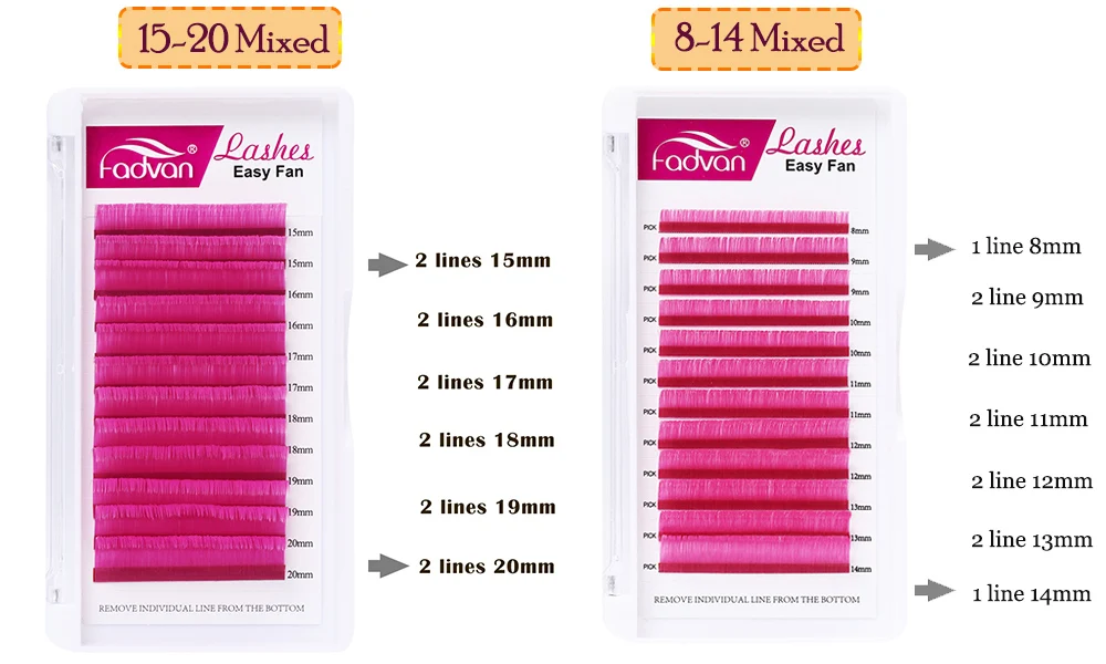 Description Picture 2 of itemPink Easy Fanning False Eyelash Extension for Lash Building Auto-blooming DIY 2D/3D/4D/6D... Voluming Lash Extension Supplies