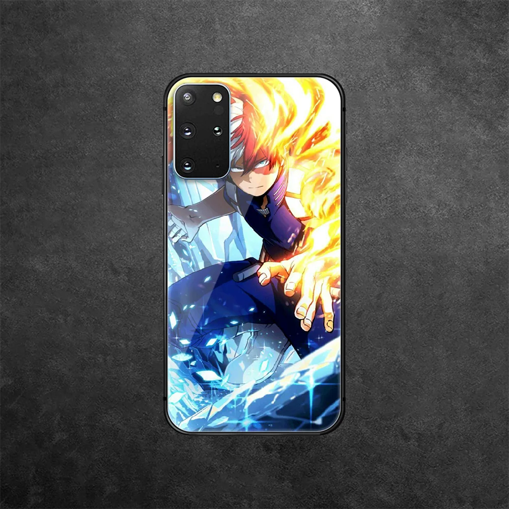 

My Hero Academia Todoroki Tempered Glass Phone Case Cover For Samsung Galaxy Note S 8 9 10 20 21 E Plus Ultra M 31 51 FE Fashion