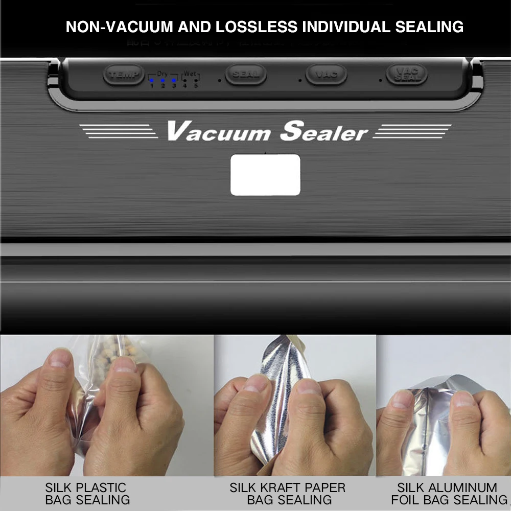 Xiaomi Mijia Automatic Food Vacuum Sealer Machine Commercial Household Electric Packaging Device Include 15PCs Sealing Bag | Бытовая