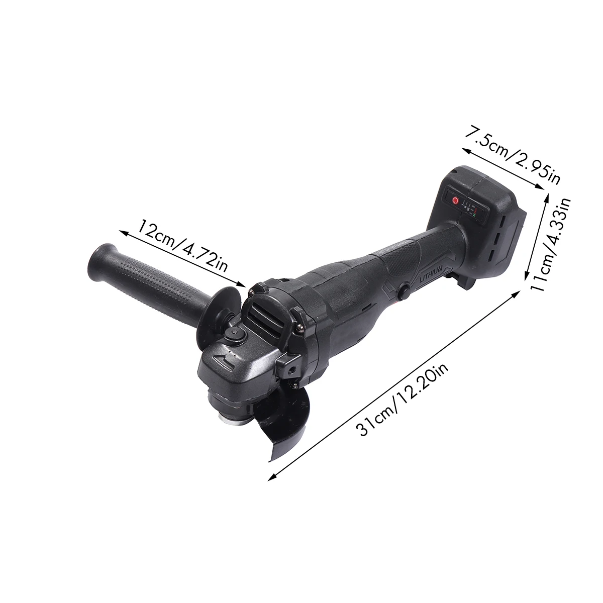 

18V 800W 100MM Brushless Cordless Impact Angle Grinder Variable Speed Power Tool Metal Wood Grinding Cutting Machine Polisher