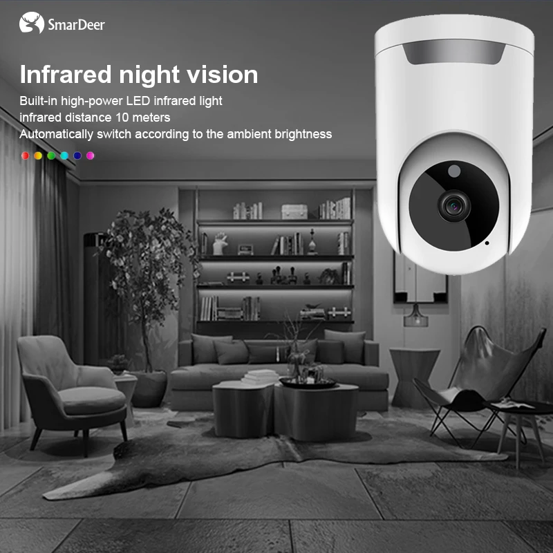 

SmarDeer, 1080P, Wi-Fi, PTZ, IP