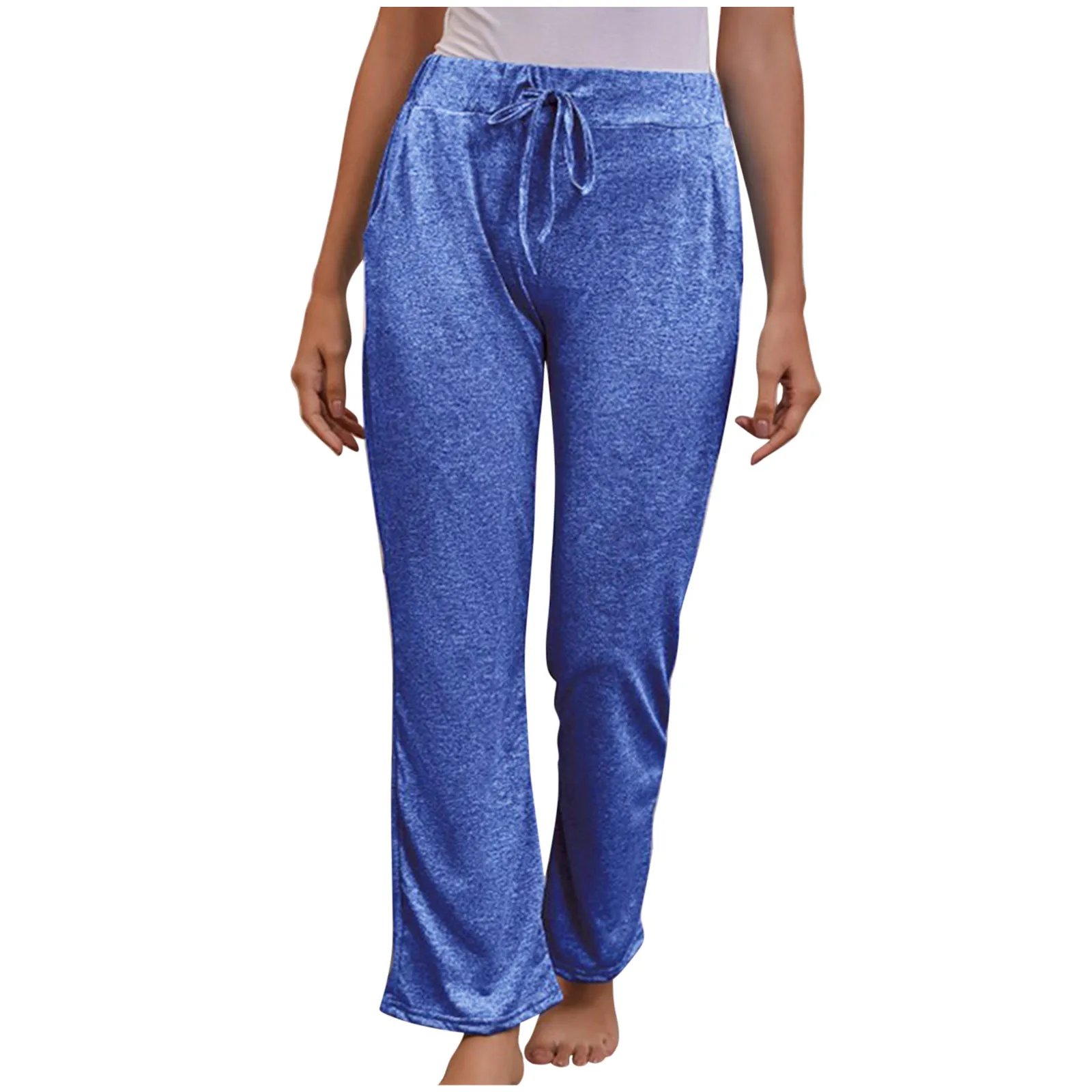 

Pants Women All-match Basic Summer Minimalist Ladies Ankle-length Trousers Wide-leg Chic Leisure Popular Womens Pant#f35
