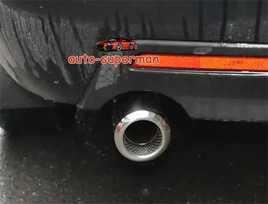 Трубка глушителя выхлопного шума хром для Nissan March Micra 2010 2011 2012 2013
