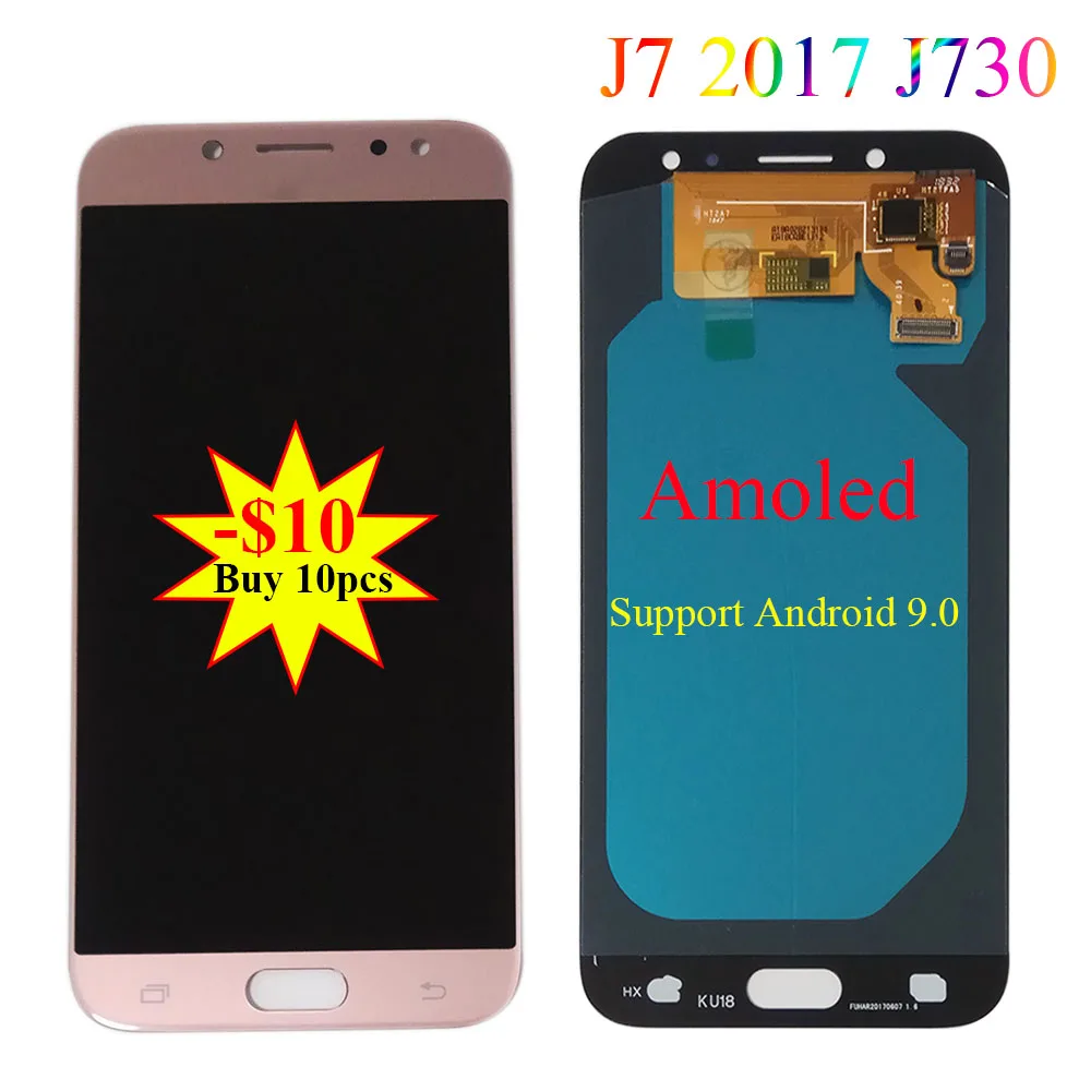 Новый оригинальный 5 &quotсупер AMOLED дисплей для SAMSUNG Galaxy J7 Pro lcd 2017 J730 J730F дигитайзер