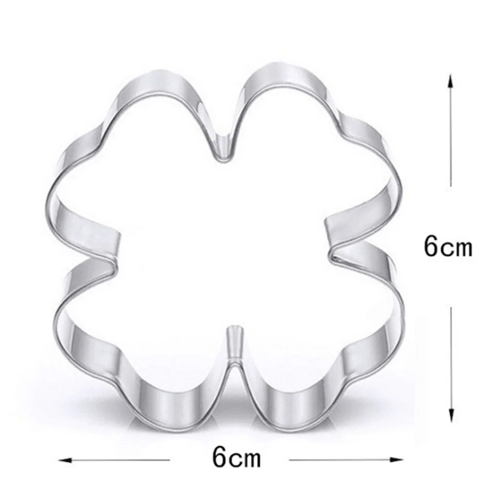 

Lucky Clover Stainless Steel Cookie Cutter Cake Decorating Fondant Pastry Biscuit Baking Tools Cake Decorating Tool