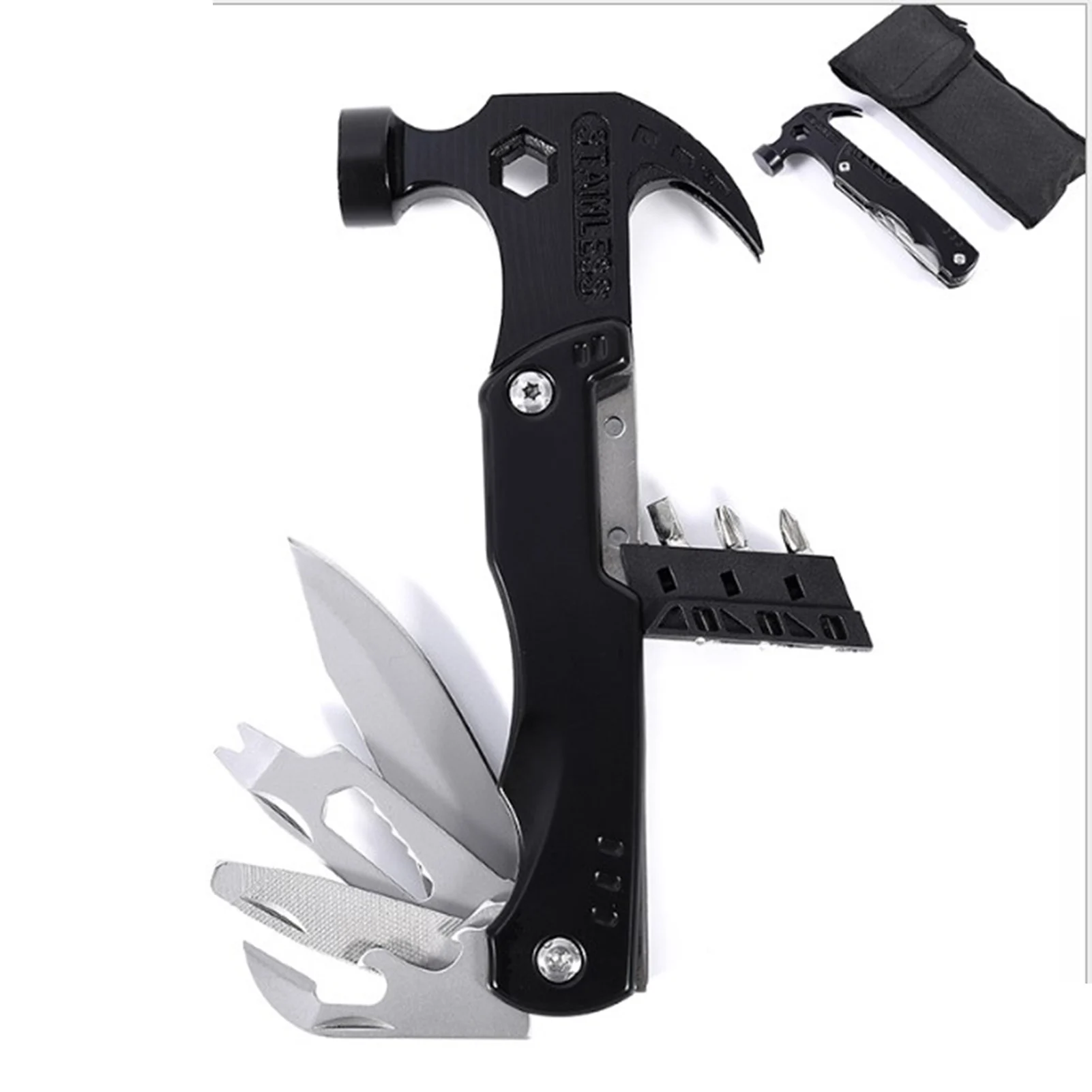 

All in One Tools Small Hammer Multitool Gifts for Dad from Daughter Son Unique Christmas Birthday Gift Ideas for Men K88