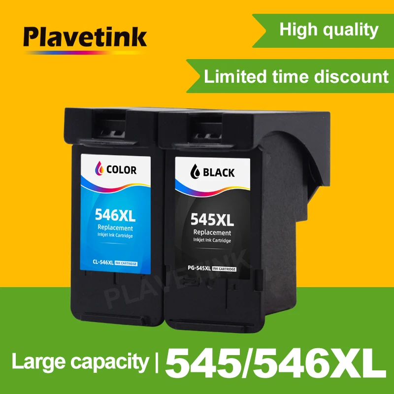Сменный картридж Plavetink совместимый с 545XL 546 XL для Canon PG545 PG 545 Pixma MG3050 2550 2450 2550S 2950 MX495