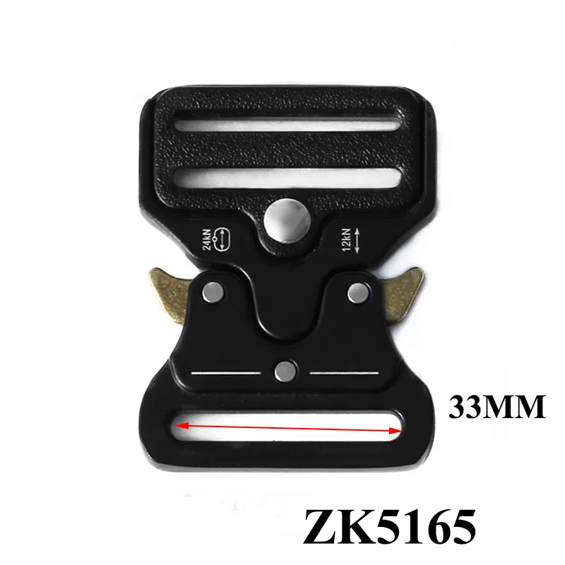 ZK5165-33mm Meetee металлические быстросъемные боковые пряжки для лямки тактический ремень безопасности сильные Крючки Зажимы DIY аксессуары для багажа на открытом воздухе - Цвет: ZK5165-33mm