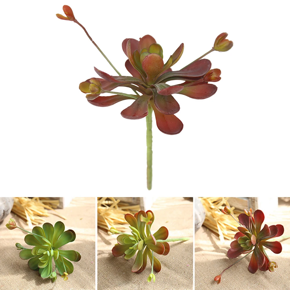 Искусственный цветок синий Лотос суккулент свадебное мясо домашний фон стена