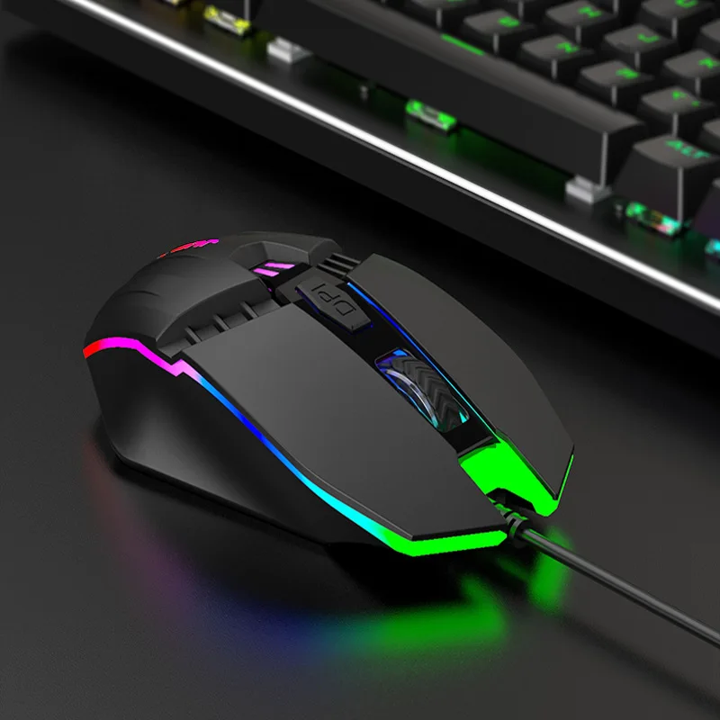 Игровая мышь, проводная, светодиодный, с подсветкой, USB, оптическая, эргономичная, компьютерная мышь, геймер, Мыши для ПК, X7, для ноутбука, игровая мышь