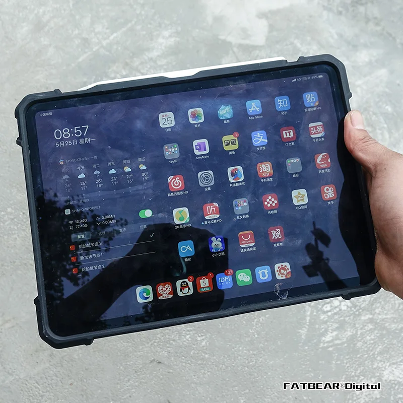 Тактический Прочный противоударный чехол FATBEAR для Apple iPad Pro, 11 дюймов, 2021, 2020, 2018 от AliExpress RU&CIS NEW