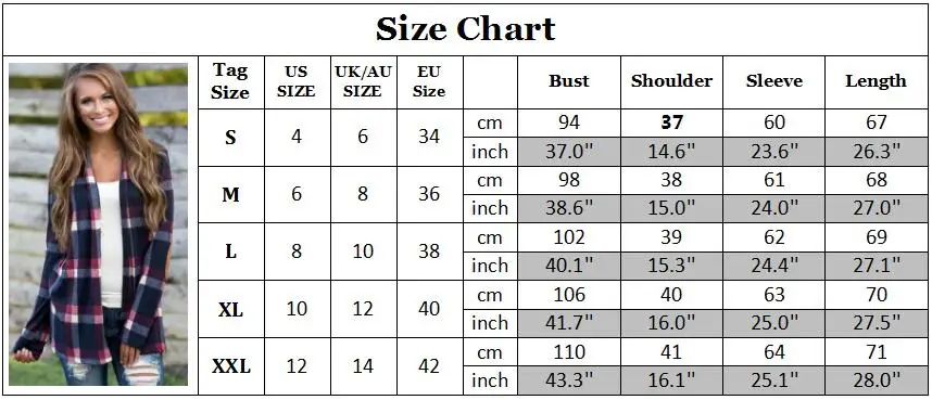 Women Sweater 2018 Autumn Winter Long Sleeve Knitted Plaid Cardigans Casual Loose Sweaters Jumper Outwear Jackets Coat Tops 2XL |