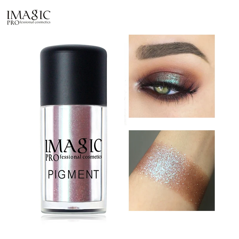 Бренд IMAGIC блеск Тени для век свободный порошок 9 цветов мерцающие тени телесные