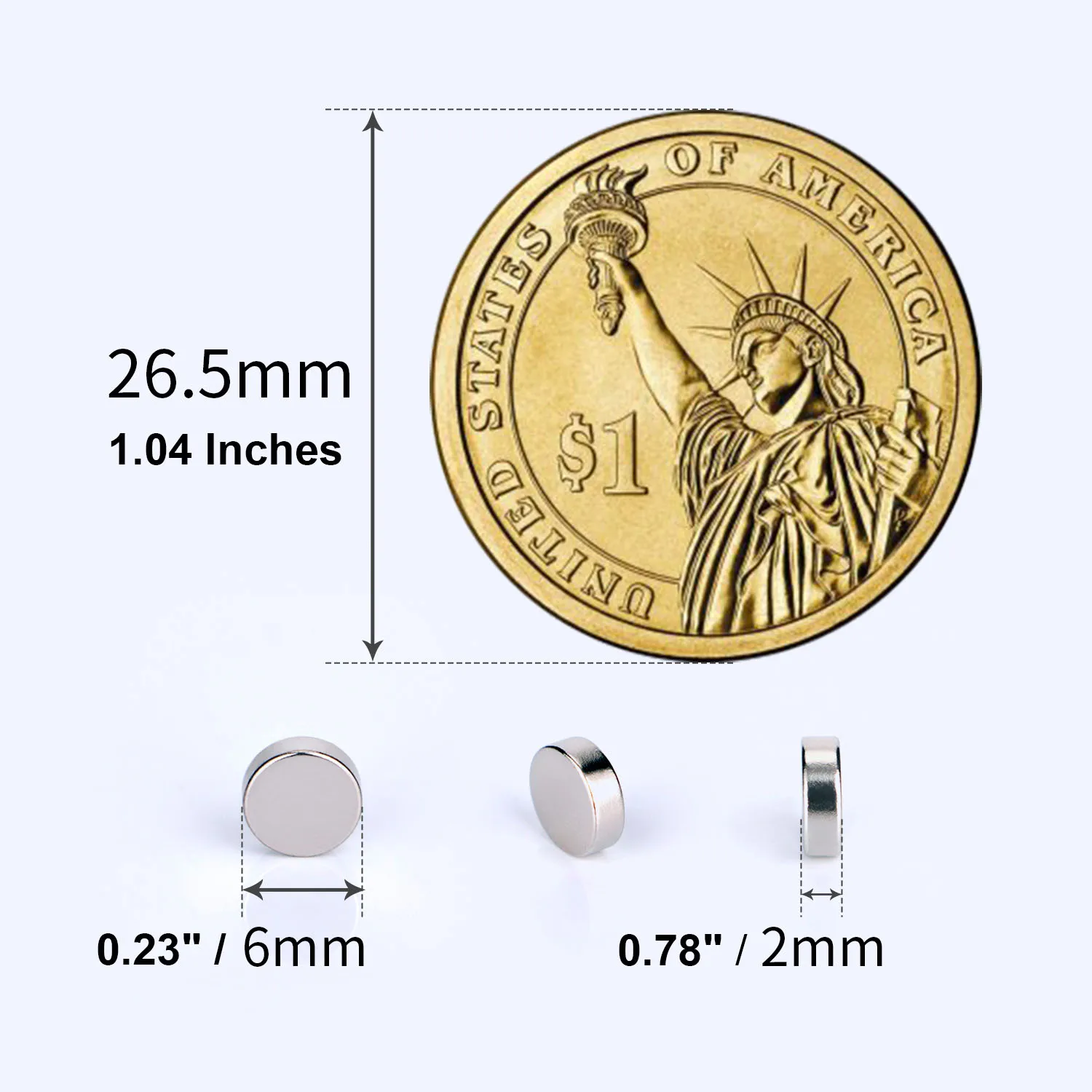 

100PCS/6x2 mm Magnet Hot Small Round Magnet Strong magnets Rare Earth Neodymium Magnet