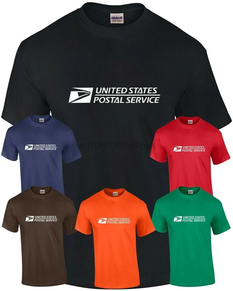 USPS Футболка США Почтовая служба рубашка|Мужские футболки| |
