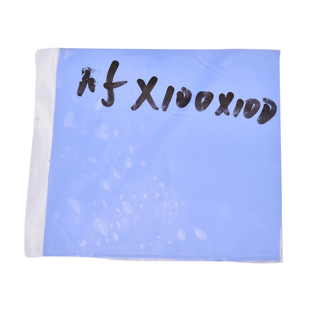 Синяя Теплопроводящая силиконовая прокладка для охлаждения процессора 100 мм x 1 5 |