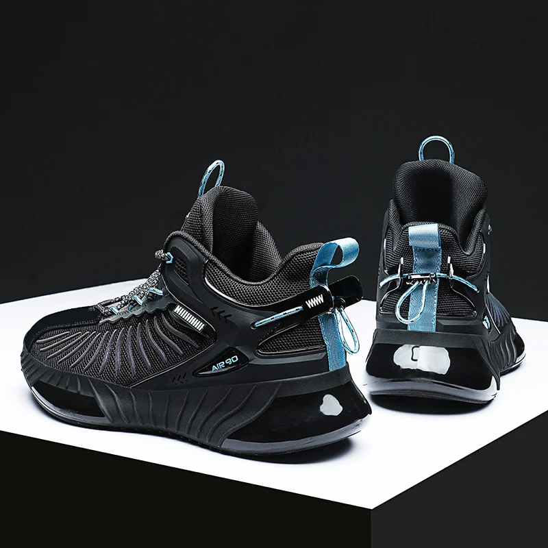 

2022 Spring Men's Sneakers Breathable Casual Shoes High Top Men Vulcanized Shoes Fashion Antiskid Damping Sports Shoes Men Shoes