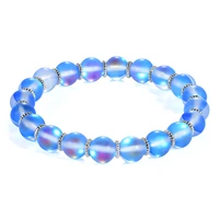kelitch new 2021 clear transparent crystal bracelets 8mm beads fashion pulseiras feminina handmade one direction gift brazaletes