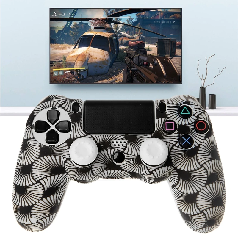 2 рукоятки колпачки для PS4 силиконовый рукав Защита геймпад контроллер защитный чехол