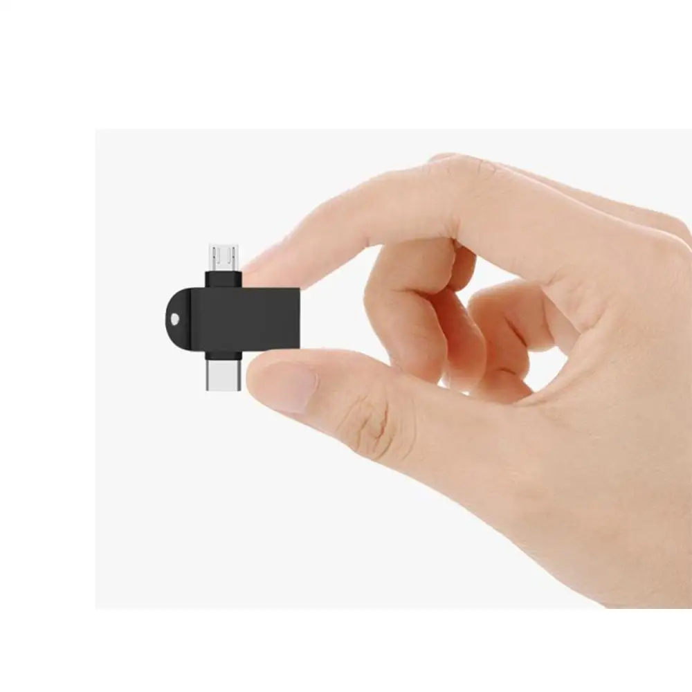 Адаптер 2 в 1 Type C Micro USB OTG для Android Huawei 3 преобразователи передачи данных планшета