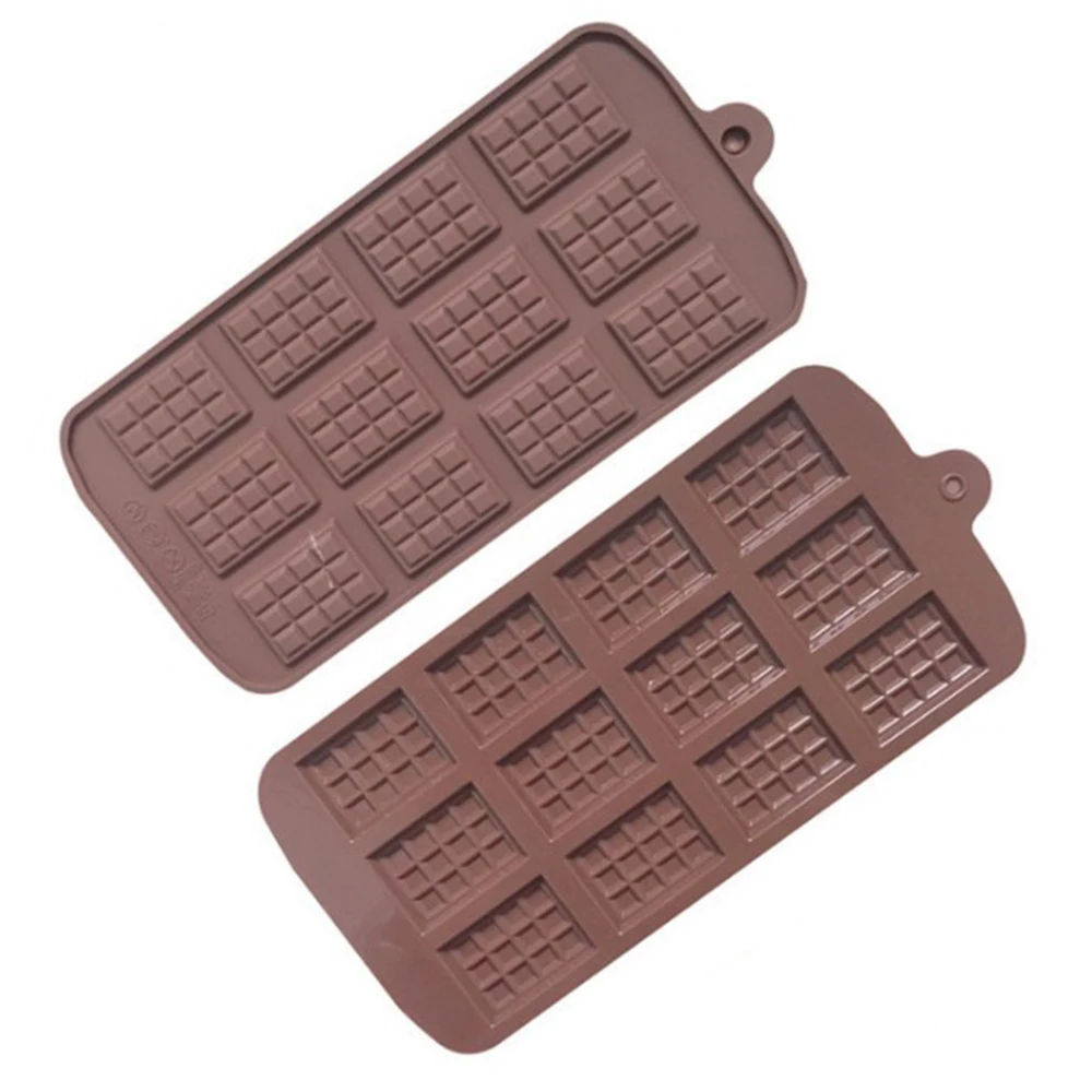 Силиконовые шоколадные вафельные формы антипригарные кухонные для выпечки
