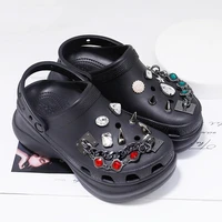 shoes decoration for crocs slides bling charms punk rivets chains designer rhinestone diy slippers accessories beading for clogs