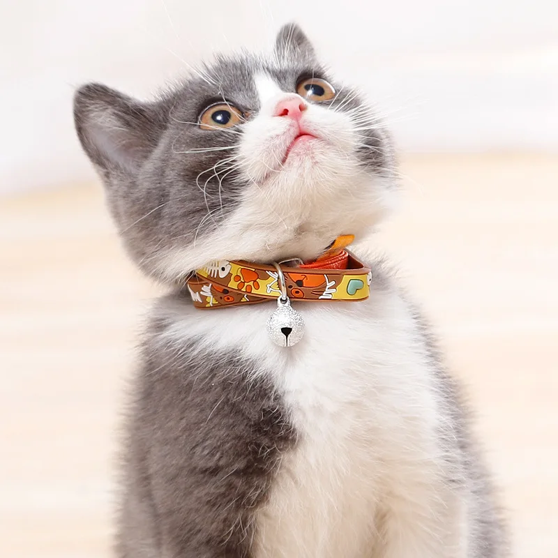 Мультяшные ошейники для кошек поводок аксессуары домашних животных товары собак