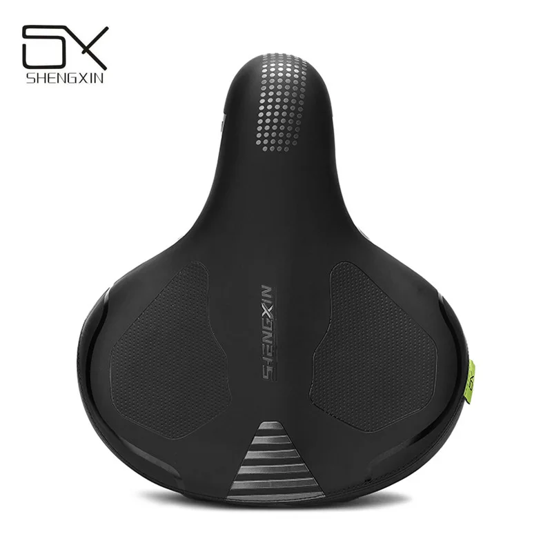 

Большое велосипедное седло, велосипедное амортизирующее седло, велосипедное седло для горного велосипеда, мягкая подушка, однотонный наде...