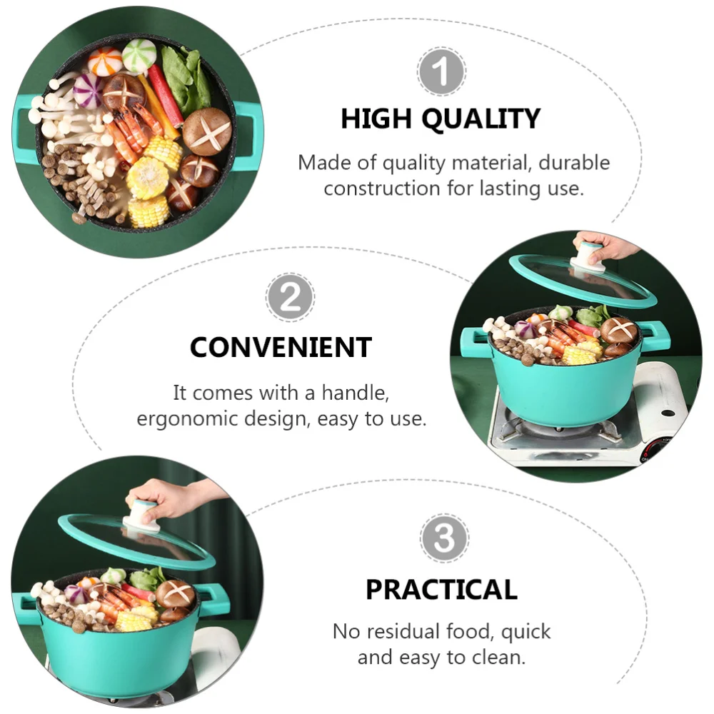 

1pc Non-stick Maifan Stone Stockpot Household Multi-functional Soup Pot