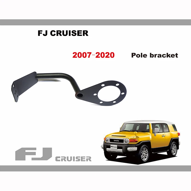 

Pole Bracket For 2007-2021 Toyota FJ Cruiser Accessories Exterior Modification Back Flagpole Base Bracket Spotlight Antenna
