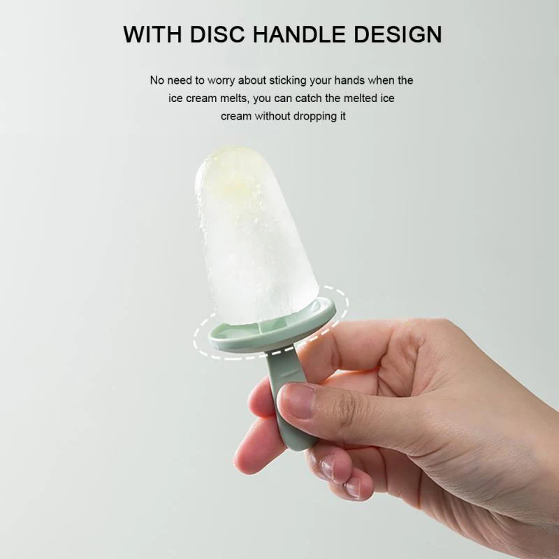 Ice Pops Mold Silicone Popsicles Maker Easy Release Cream Tray Holder For Baby Food Tools | Дом и сад