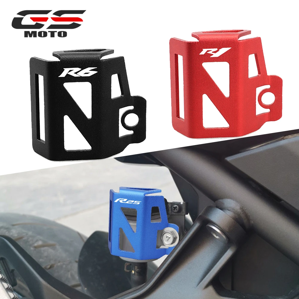 

Latest Moto Rear Brake Fluid Reservoir Cover Oil Cap Protection Accessories For Yamaha YZF R1 R3 R6 R25 YZFR1 YZFR3 YZFR6 YZFR25
