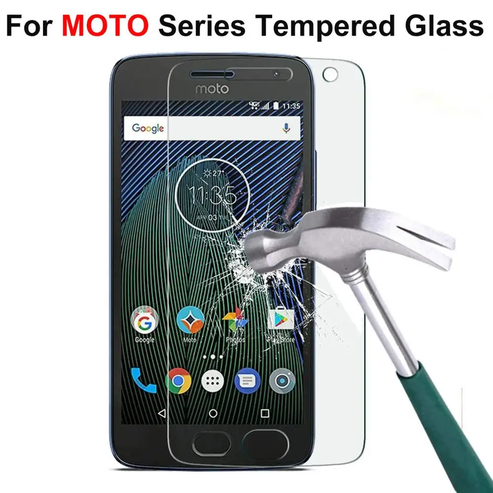 Закаленное стекло для Motorola Moto E5 E6 G5 G5S G6 G7 Play Защита экрана E4 PLUS защитная пленка