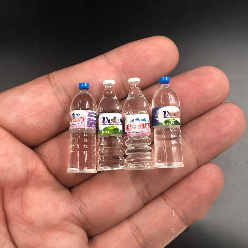 

1pc 1/6 Scale Mini Mineral Water Bottles Models for 12''Figures Body DIY Scene Accessories