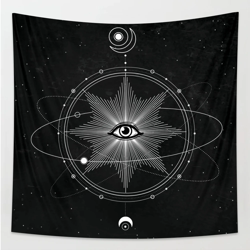 Sun Moon МАНДАЛА ГОБЕЛЕН для домашнего декора спальня настенный гобелен хиппи