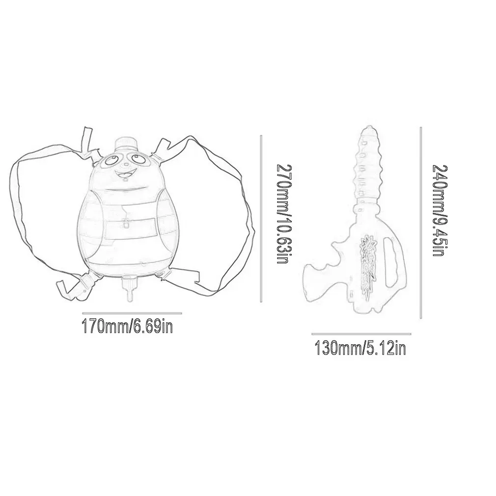 

Children's Beetle Fun Backpack Pressure Water Tool Summer Beach Hot Sale High Pressure Pumping Water Toy