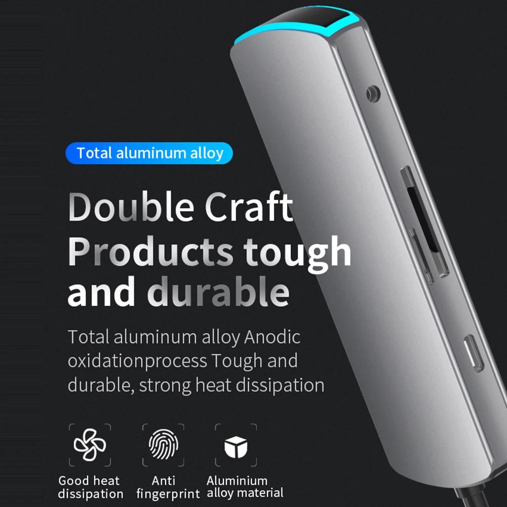 USB C концентратор адаптер Type c 3 0 к HDMI 4K SD/TF кардридер RJ45 PD зарядный для MacBook Pro