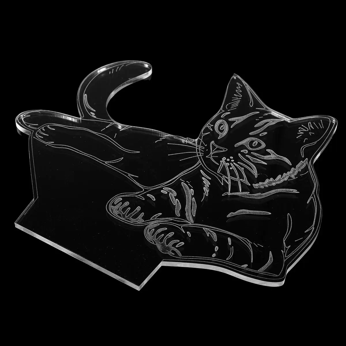 

7 Color Colorful Cute Cats 3D Illusion Desk Ornament Decor Lamp Acrylic Touch Switch LED Night Light Transparent Kids Gift