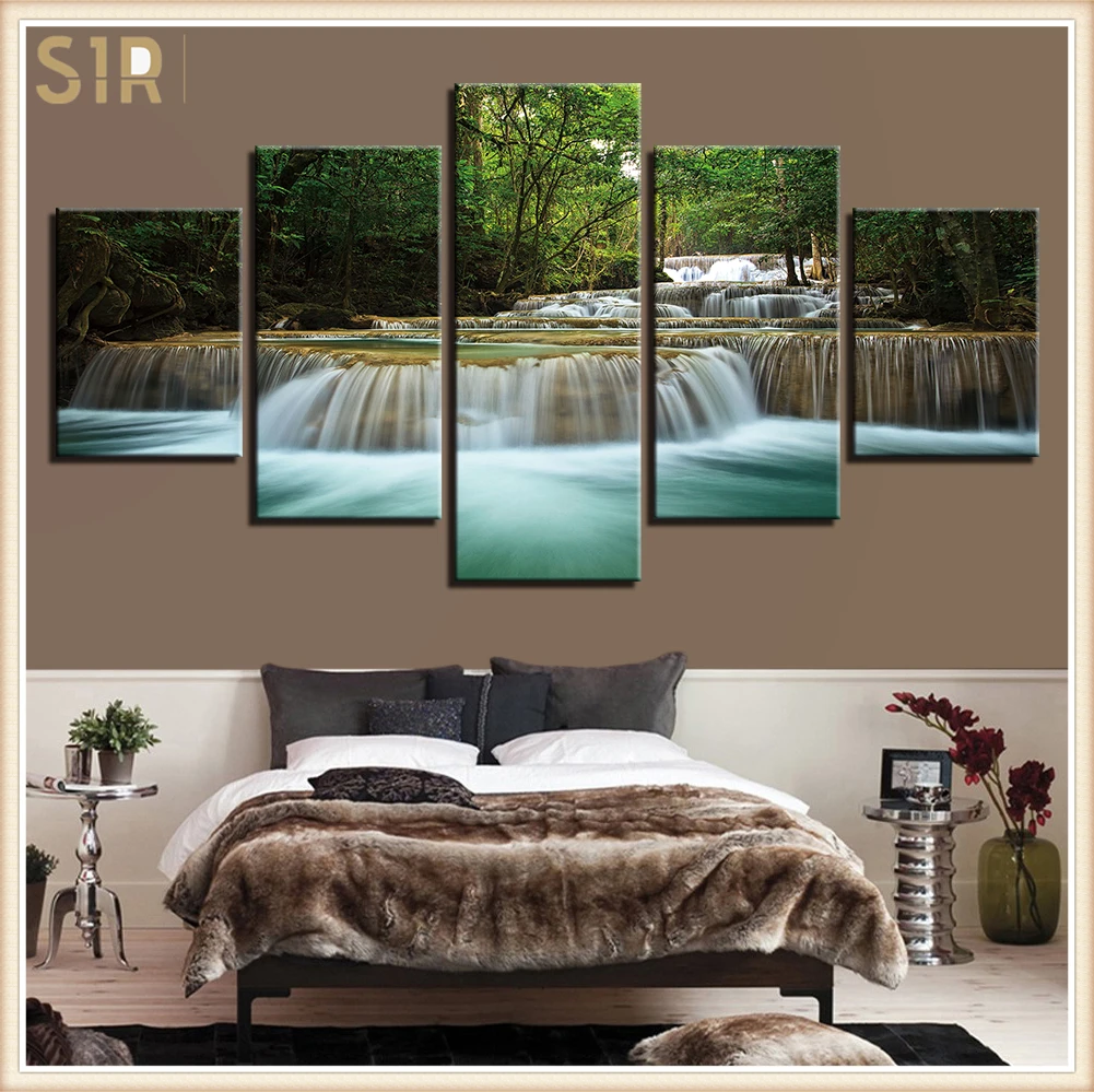 

Beautiful Scenery HD Printed 5 Piece Canvas Art Scenery Painting Wall Pictures for Living Room Home Decor Anime Poster Wall Art
