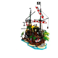 in stock 698998 model building blocks bricks kid birthday christmas gifts compatible 21322 pirates of barracuda bay