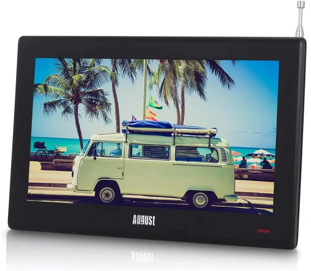 Август DA100D 10 дюймов портативный Телевизор с Freeview цифровой ЖК телевизор для