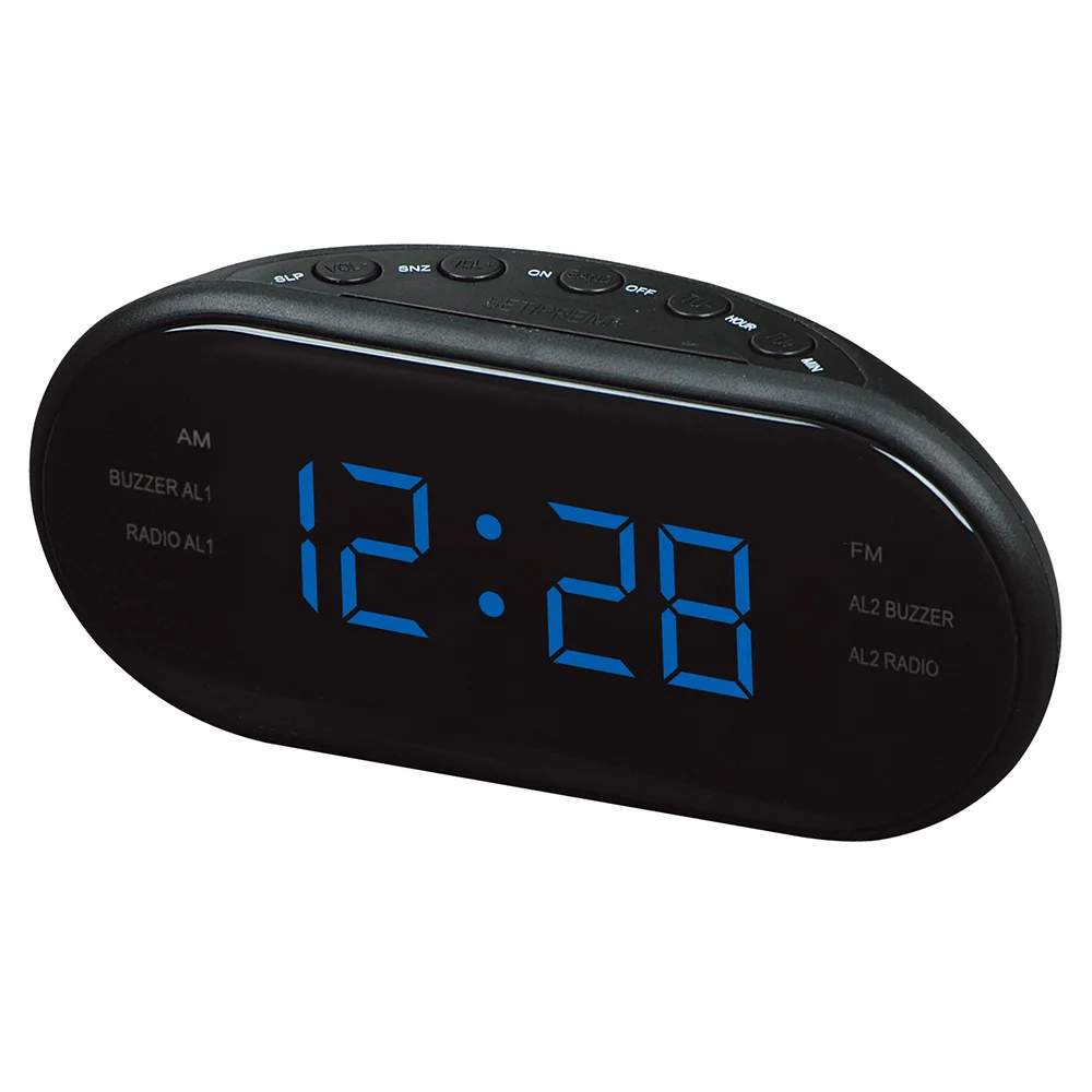 2019 Новый AC 220v/ 50hz AM/FM светодиодный часы электронные настольные будильник цифровые