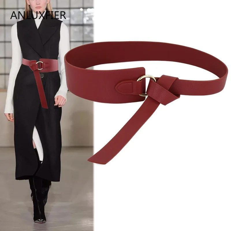 Ремень для платья J106 девочек Женский декоративный пояс с узлом пальто свитера в