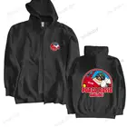 Толстовка мужская черная на молнии, свитшот с рисунком животного, свитшот, авиакомпании Porco красный, большие размеры, осень