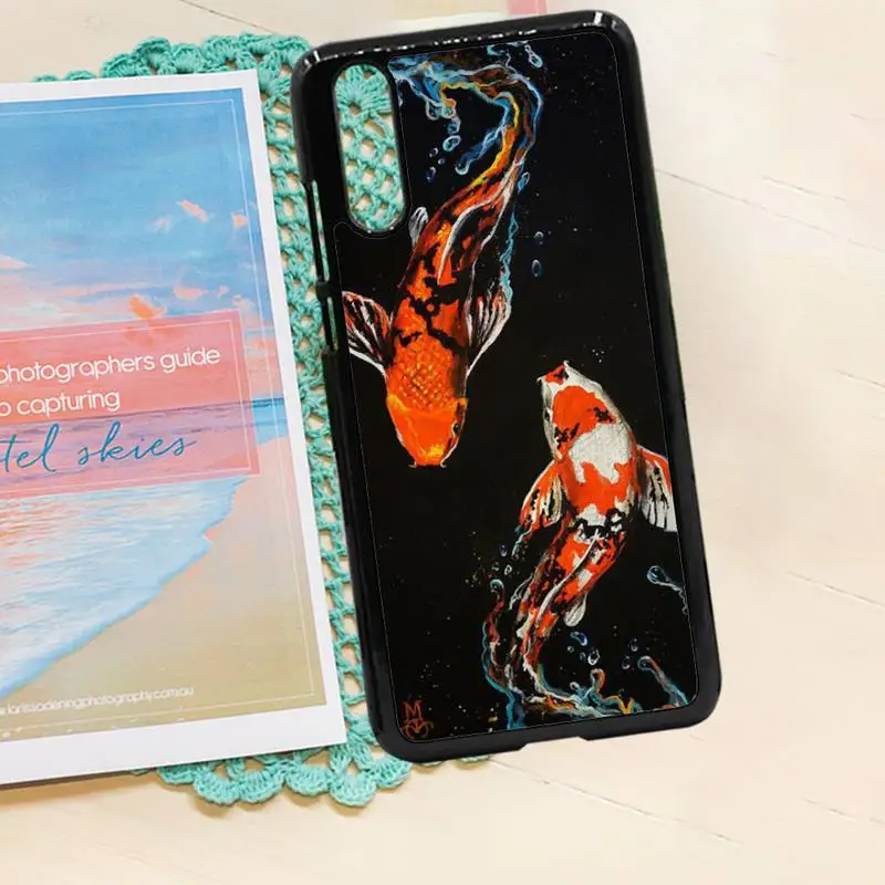 

Chinese Koi Fishes art pattern Phone Case PC for iPhone 11 12 pro XS MAX 8 7 6 6S Plus X 5S SE 2020 XR
